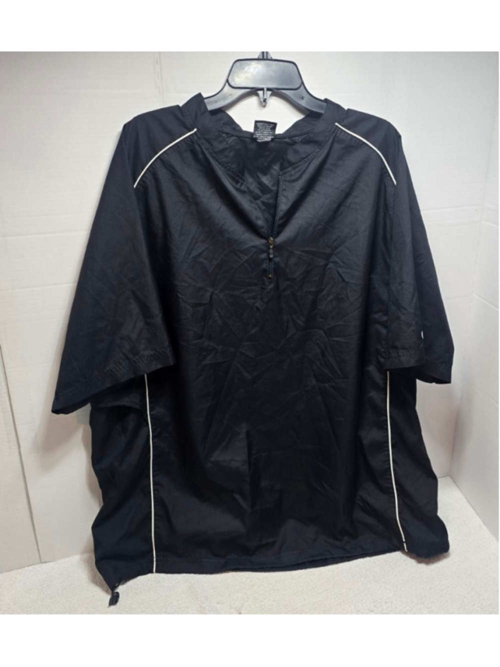 Men's Rawlings Black & White Short Sleeve Jersey XL